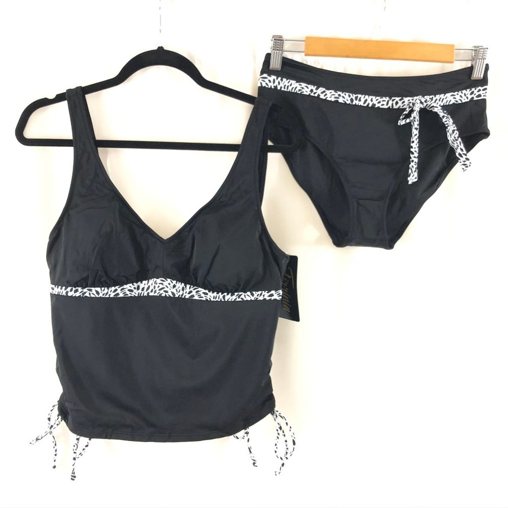 Tirrinia Womens Bikini 2 Piece Swimsuit Tankini L